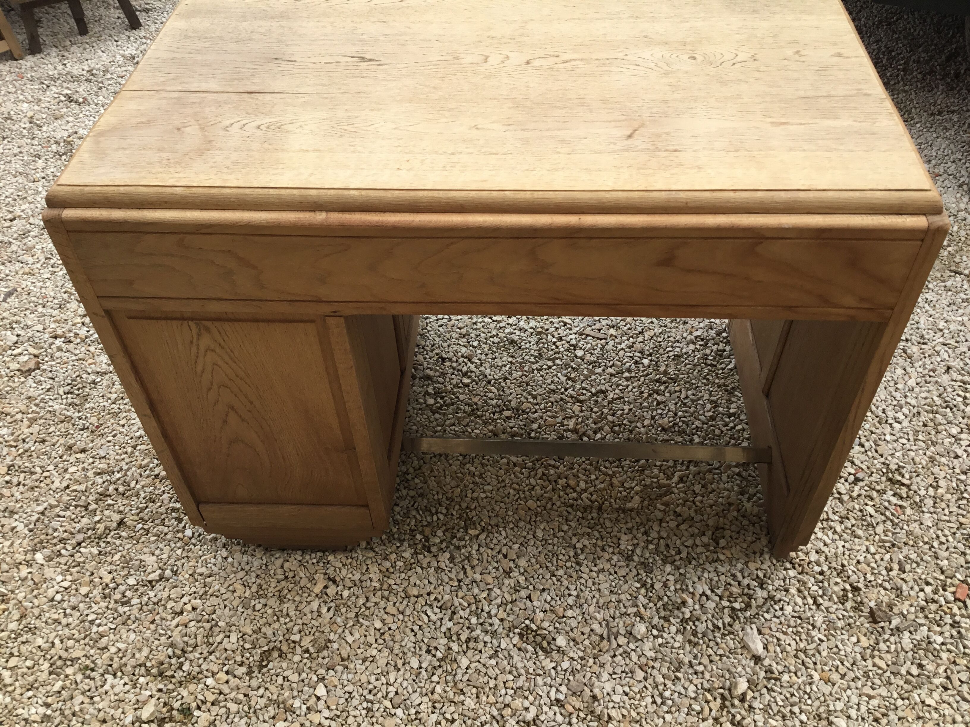 1940s oak desk pickled