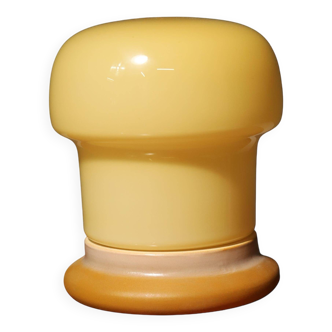 Opal glass mushroom table lamp, designed by Karel Volf, 1970´s, Czechoslovakia