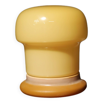 Opal glass mushroom table lamp, designed by Karel Volf, 1970´s, Czechoslovakia