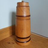 Turned wooden lamp base