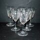 Set of 6 tarn water glasses in cut crystal from saint-louis diamond decor and points h17.5