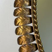 Miroir soleil en fer forgé des années 50 Italie