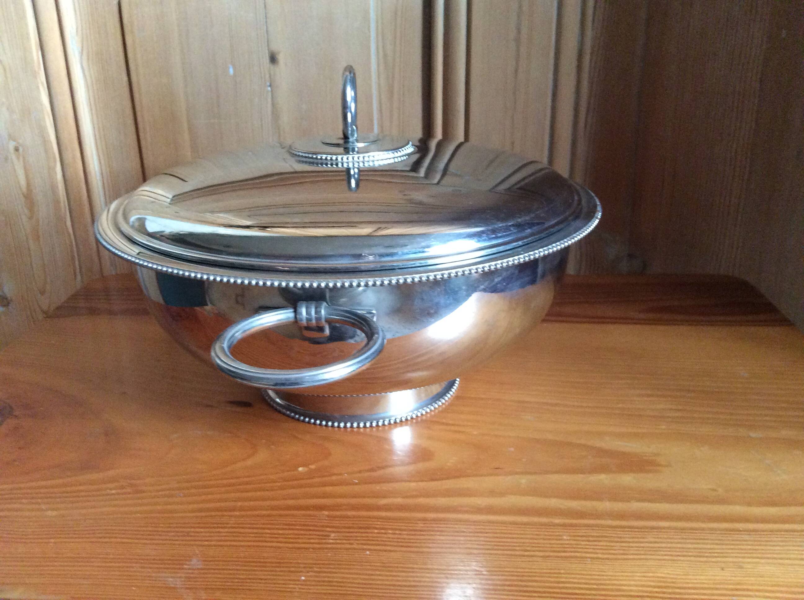 Stainless steel vegetable dish
