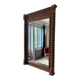 Old overmantel mirror