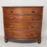Mahogany veneer curved, English work, circa 1840