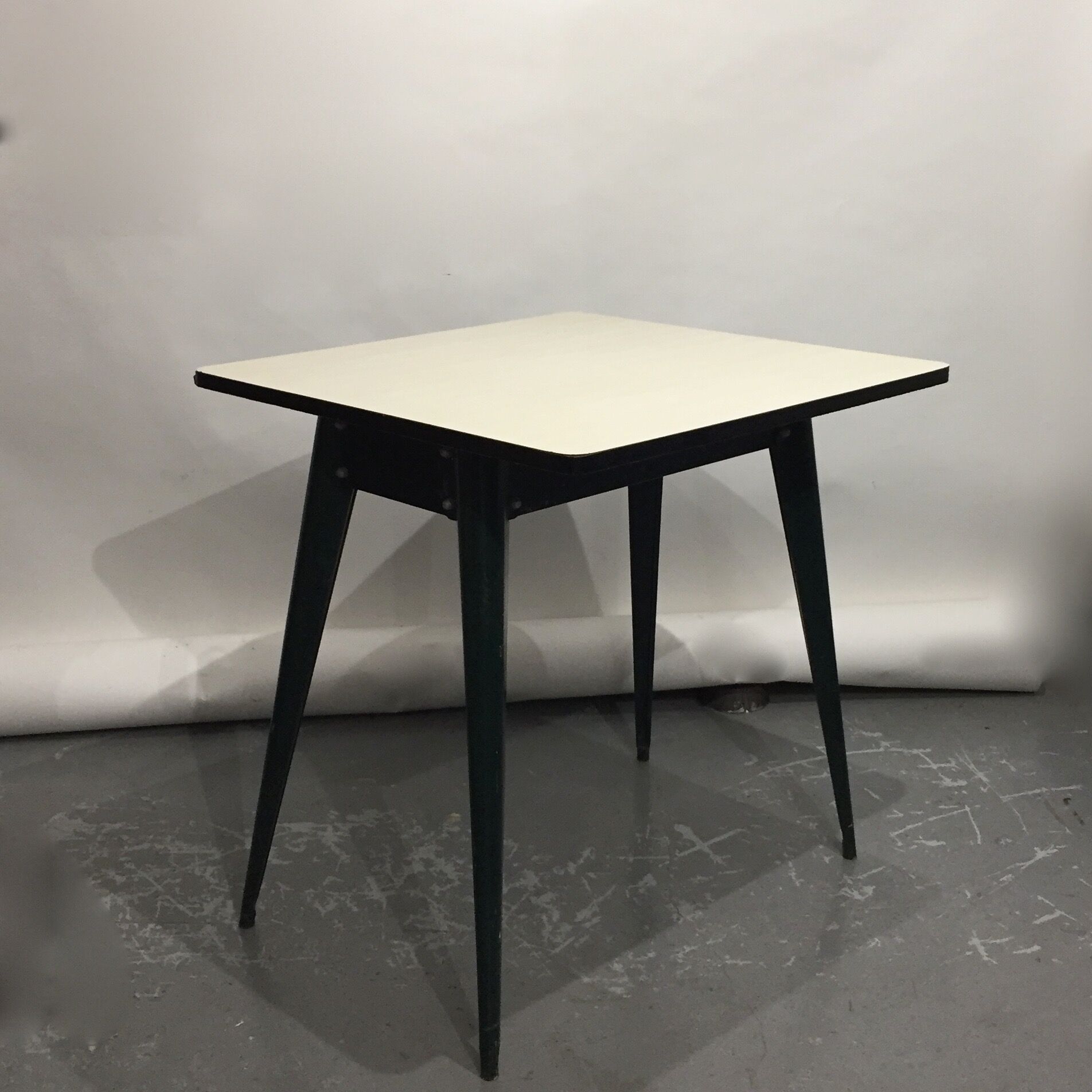 Tolix table in formica