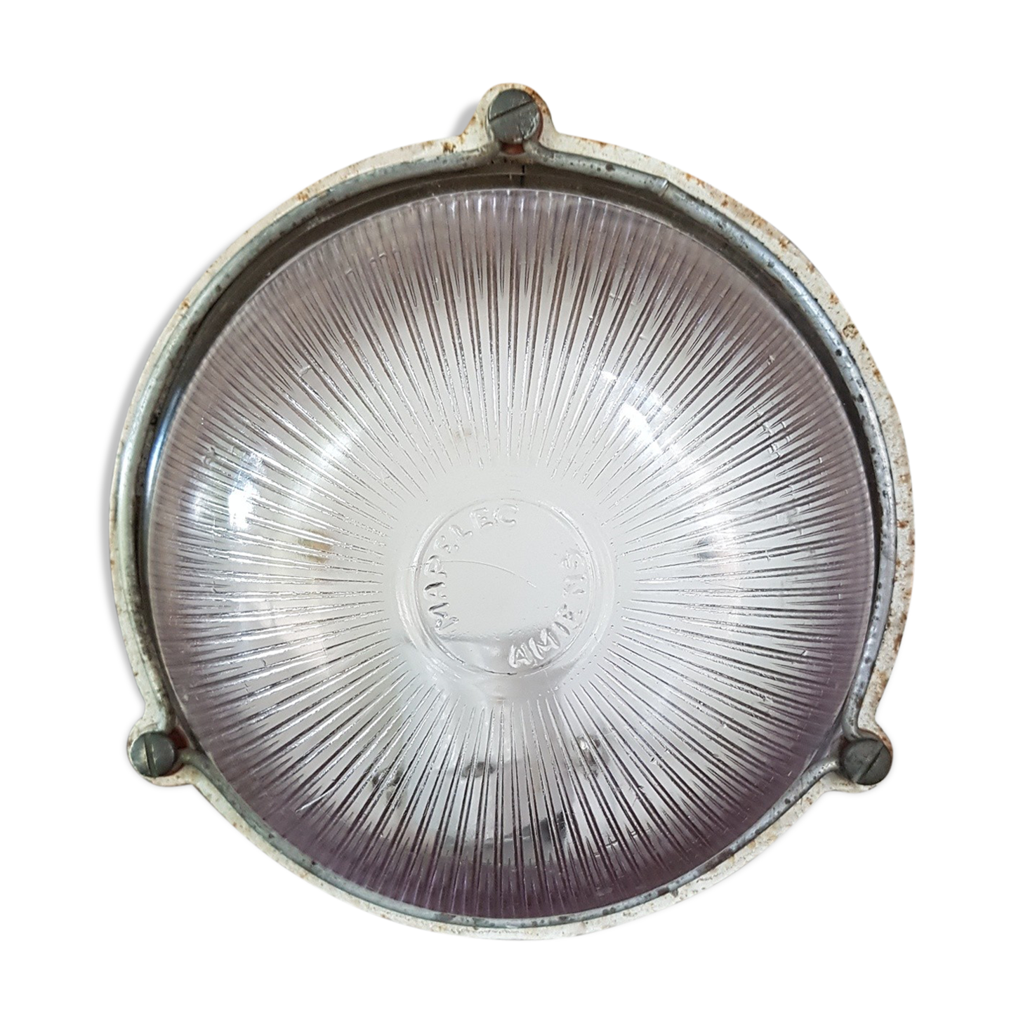Industrial ceiling light with a window 1970