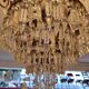 Hot air balloon chandelier with grapevines early twentieth century