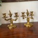 Paire de chandeliers en bronze 19ème