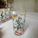Set of 6 orange glasses in the 1960s