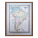 South America, antique map, printed in 1852. Authentic.