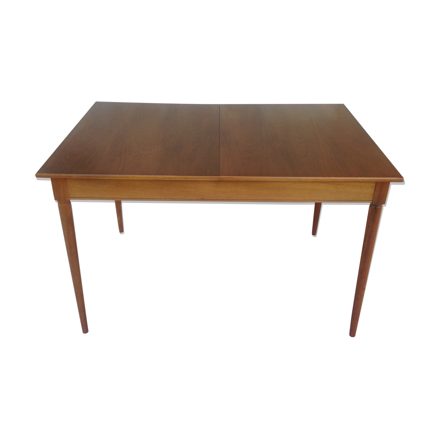 Table extendable scandinavian design teak growing butterfly