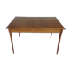 Table extendable scandinavian design teak growing butterfly