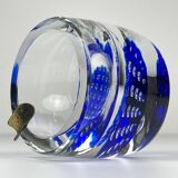 Blue Murano glass ashtray, Italy, 1970s