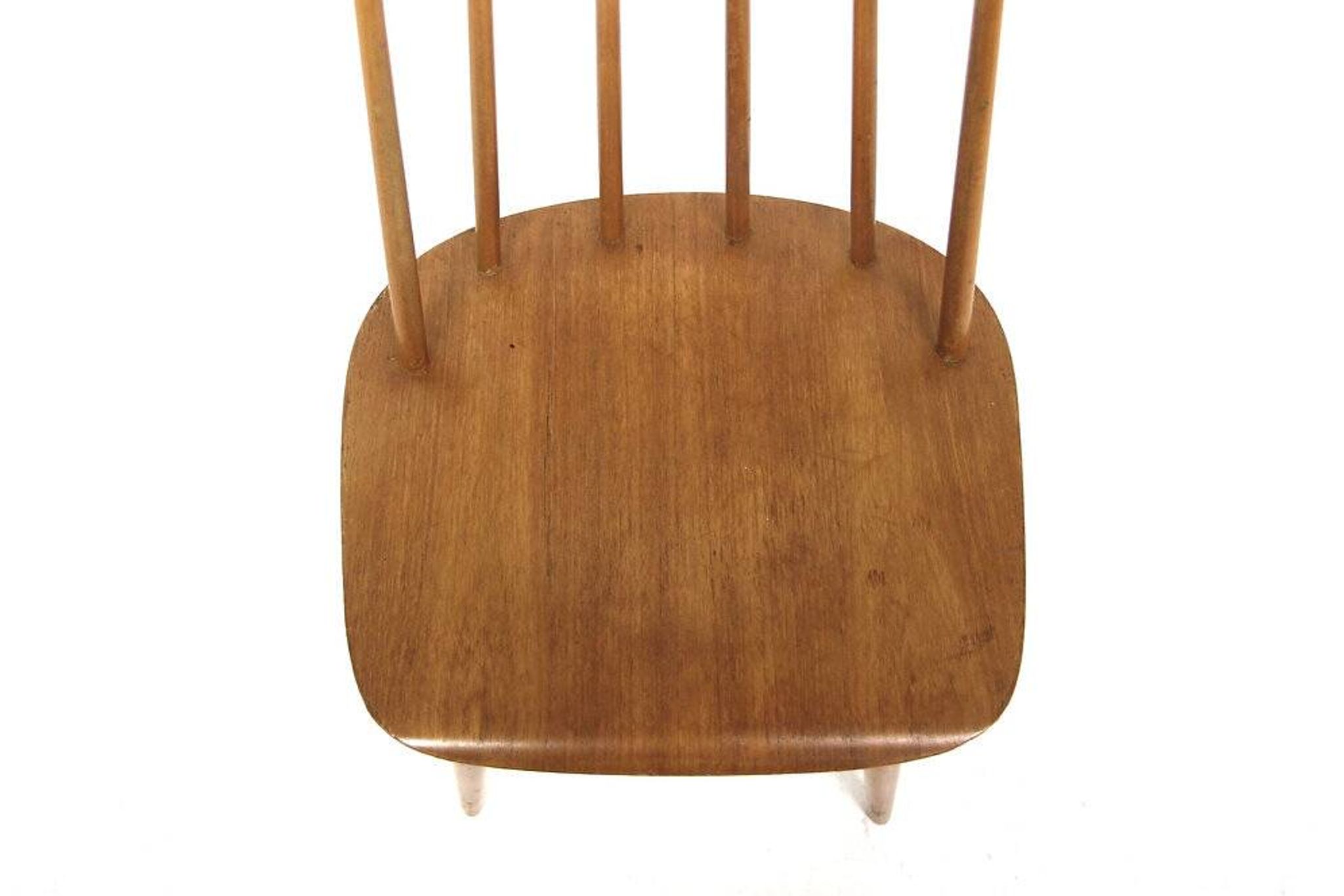 Chaise scandinave "pinnstol" Fanett par Ilmari Tapiovaara, Suède, 1960