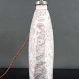 Lampe en céramique, Email craquelé, Shabby Chic, XXe