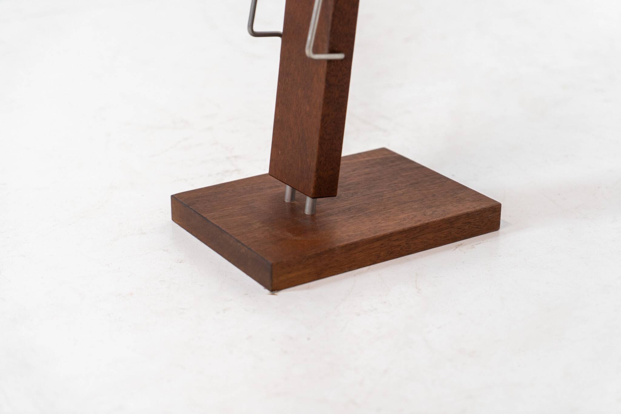 Vintage magazine holder in solid teak