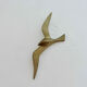 Seagull, bird, swallow, brass wall decoration 1970