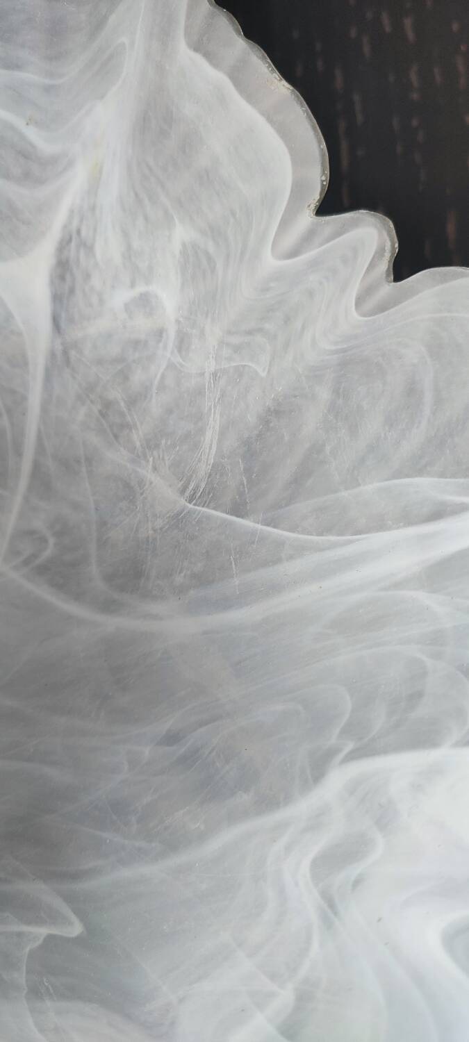 Frosted blown glass bowl from "Creazioni Silvestri Arte Murano