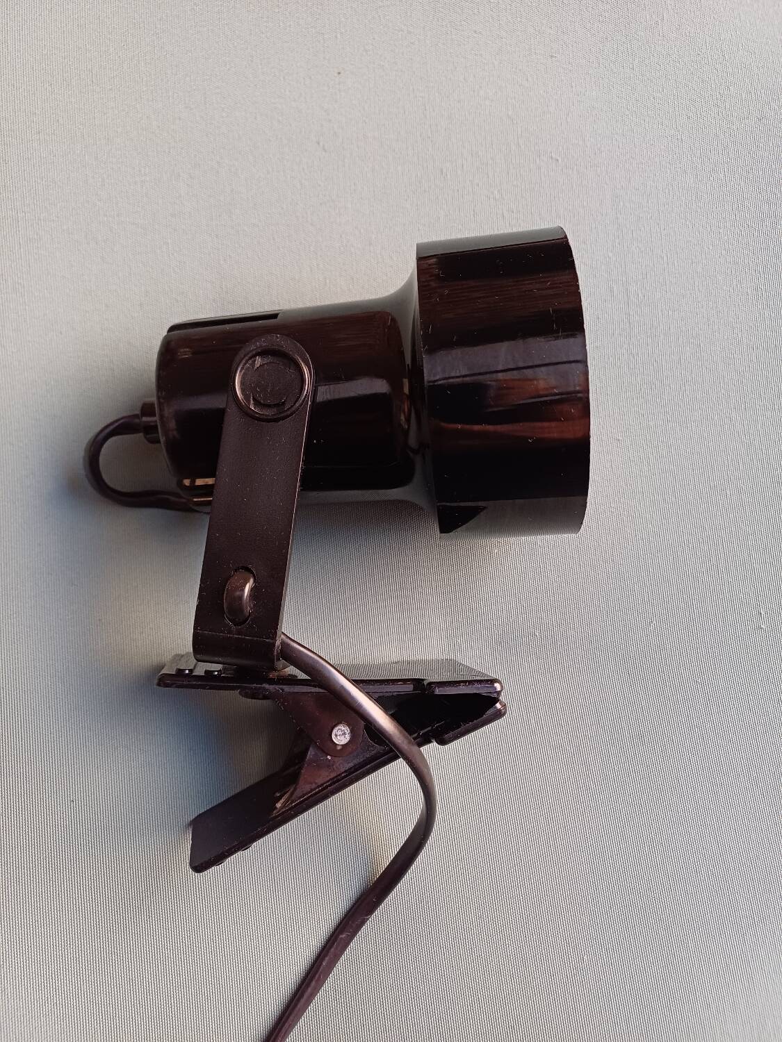 80's black clamp spot lamp