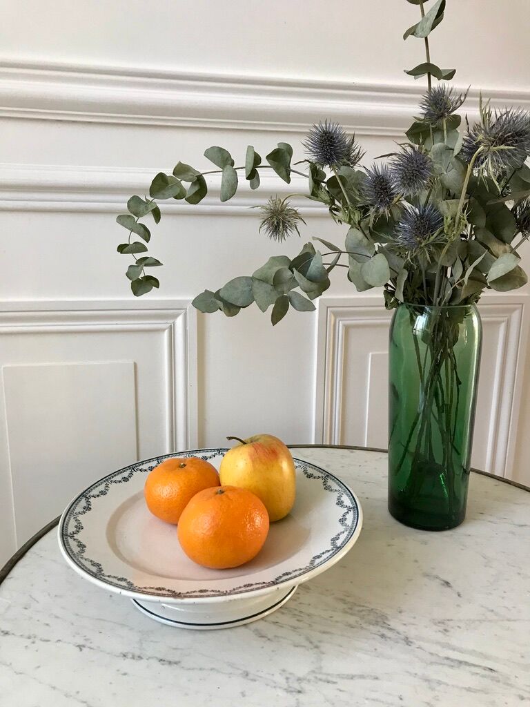 Compotier in Iron Earth Saint-Amand early twentieth century