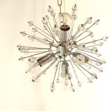 Mid century glass sputnik chandelier by Emil Stejnar, 1970s
