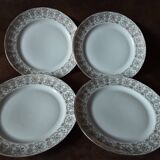 Set of 4 M&S Limoges Porcelain Dessert Plates