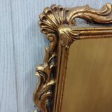 Old gilded wooden mirror 40x56cm