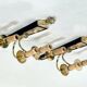 Antique Pair of 3-Light Wall Lights - Gilt Bronze and Mahogany - Neoclassical - 40's
