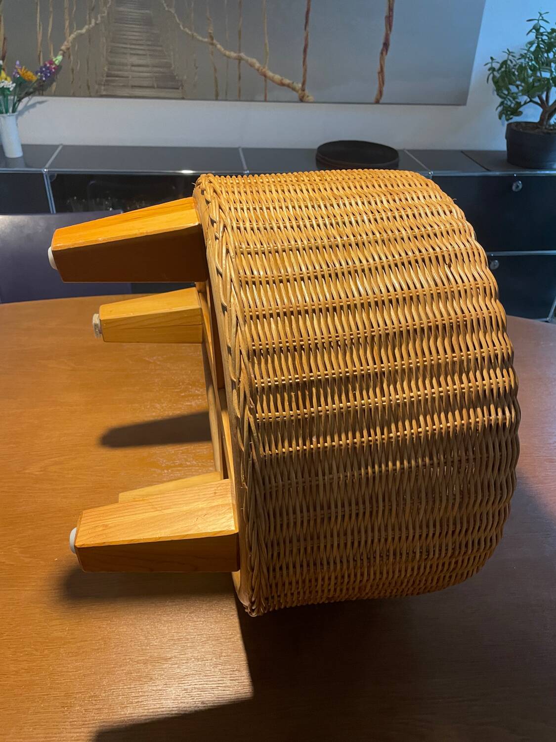 IKEA Dalby rattan stool