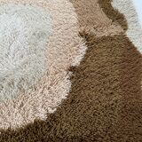 Large Vintage Colorful Psychedelic High Pile Rug by Desso, Netherlands, Denmark 1970