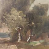 Oil on wood signed Th Linsyer