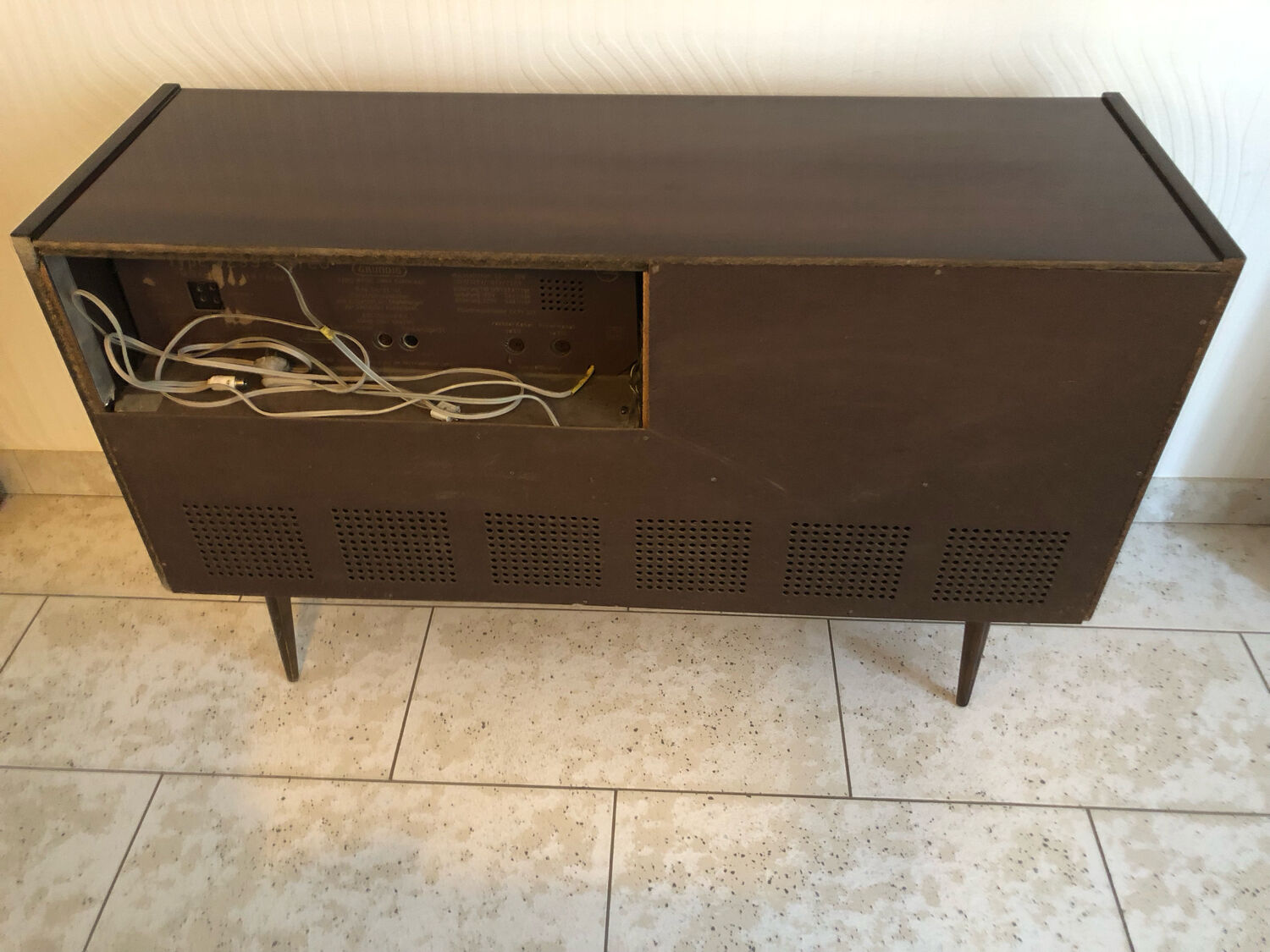 Platinum radio cabinet grundig vintage year 60/70