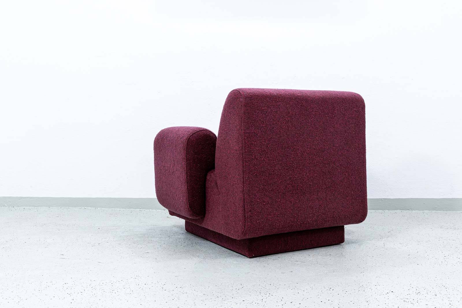Fauteuil lounge par Eberhard Geißler, Oelsa, Allemagne, années 1970