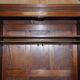 Antique hardwood wardrobe stamped Howard & Son's Berners Street