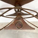 Danish mid-century brutalist metal wall sculpture and candle holder by Henrik Horst, 1960s.