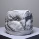 Large cache pot owl head vintage Italian white earthenware