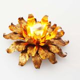 Italian gilt floral wall or ceiling light