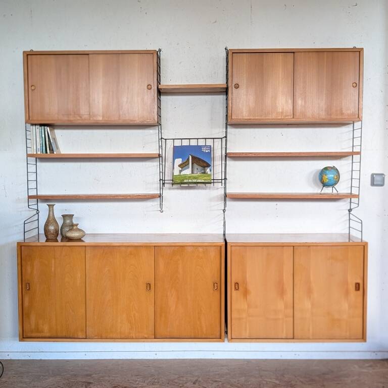 Original STRING wall unit by Nisse Strinning from the 1960s, Sweden.