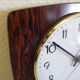 Electronic "Jaz" clock in formica, glass and brass - France - 60s