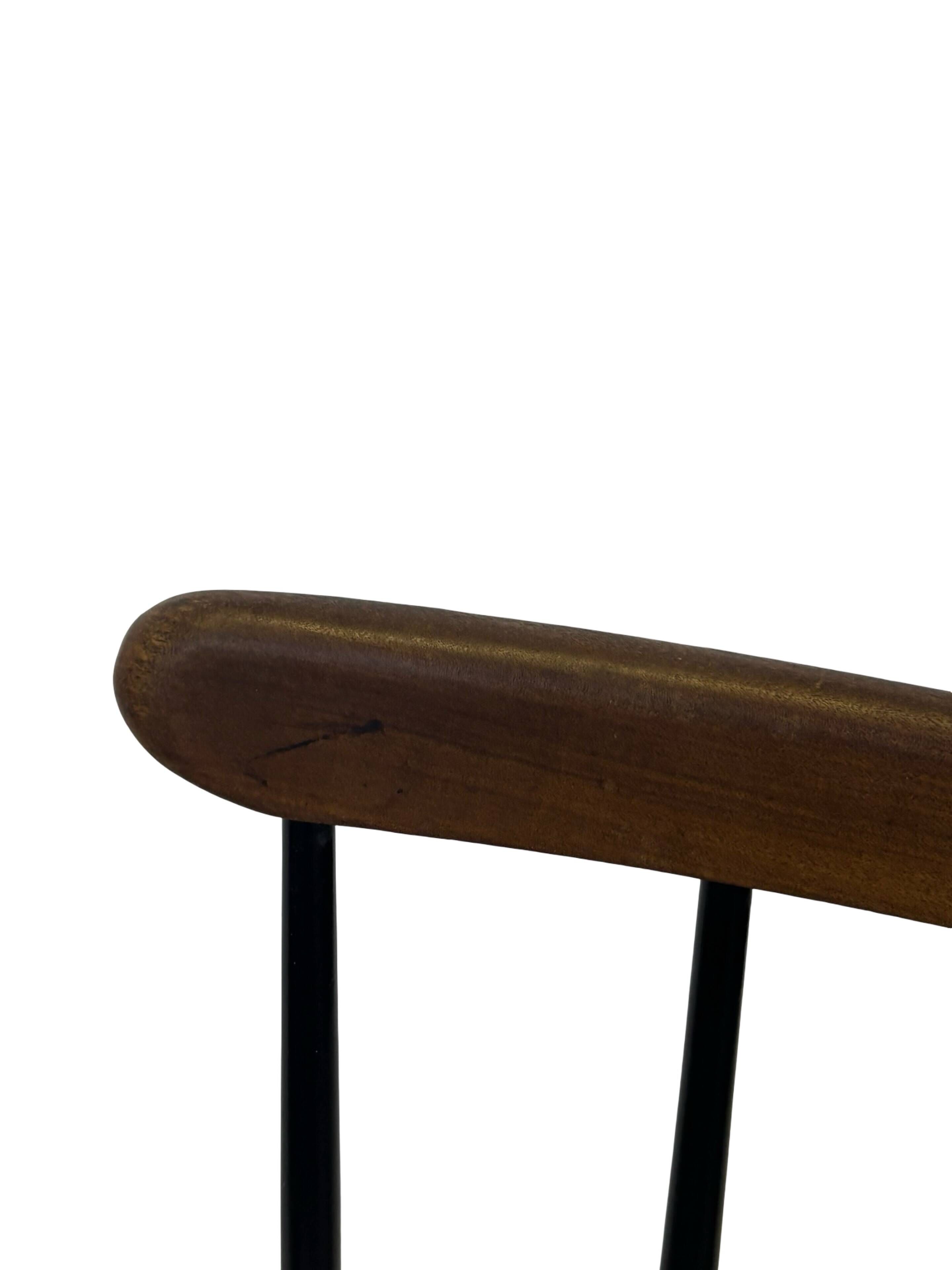 Vintage Danish spindle chair from the 1960s, Tapiovaara style armrests
