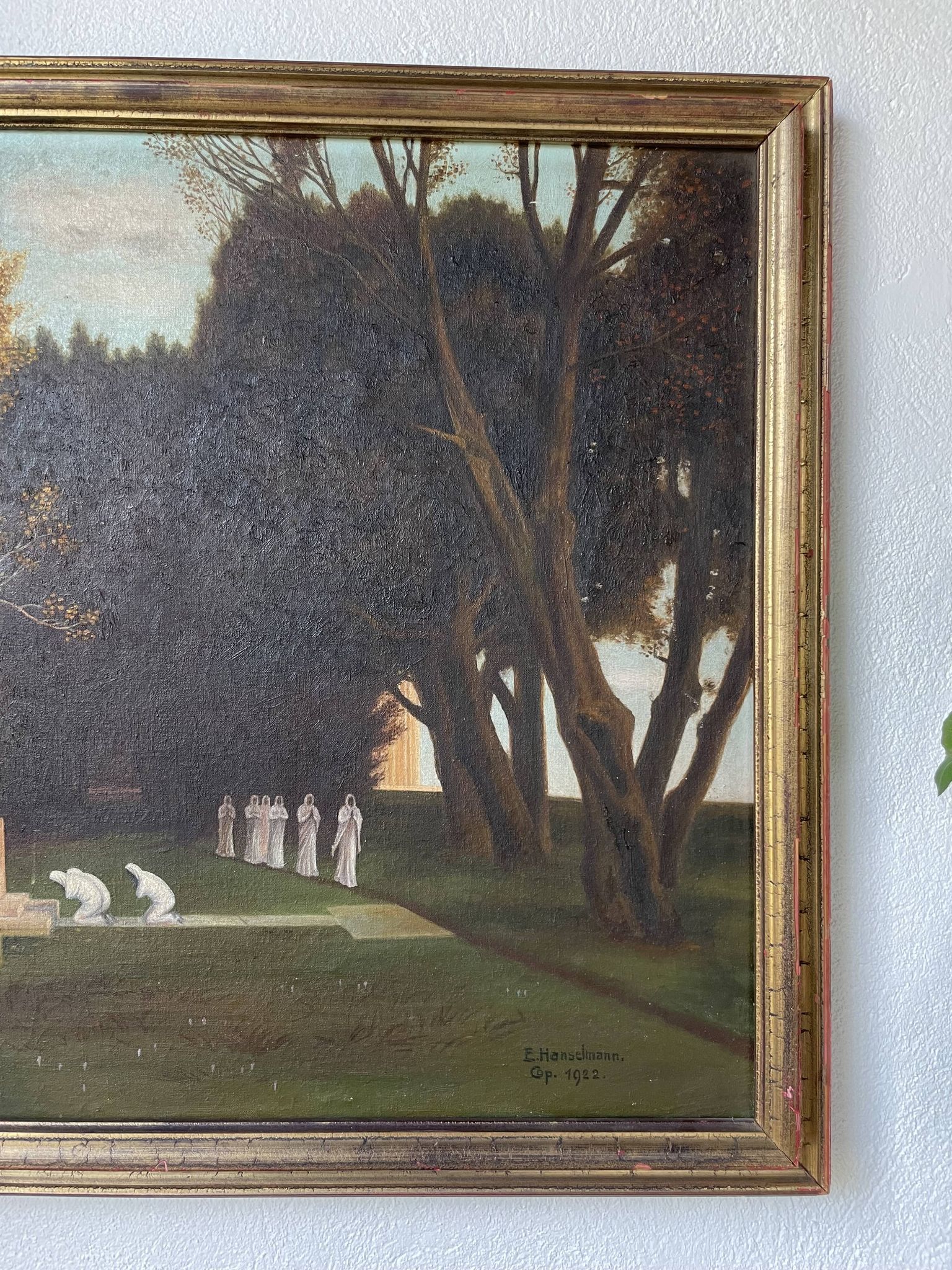Oil on canvas The Sacred Grove