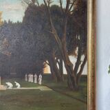 Oil on canvas The Sacred Grove