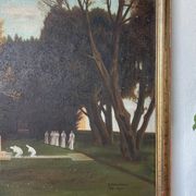 Oil on canvas The Sacred Grove