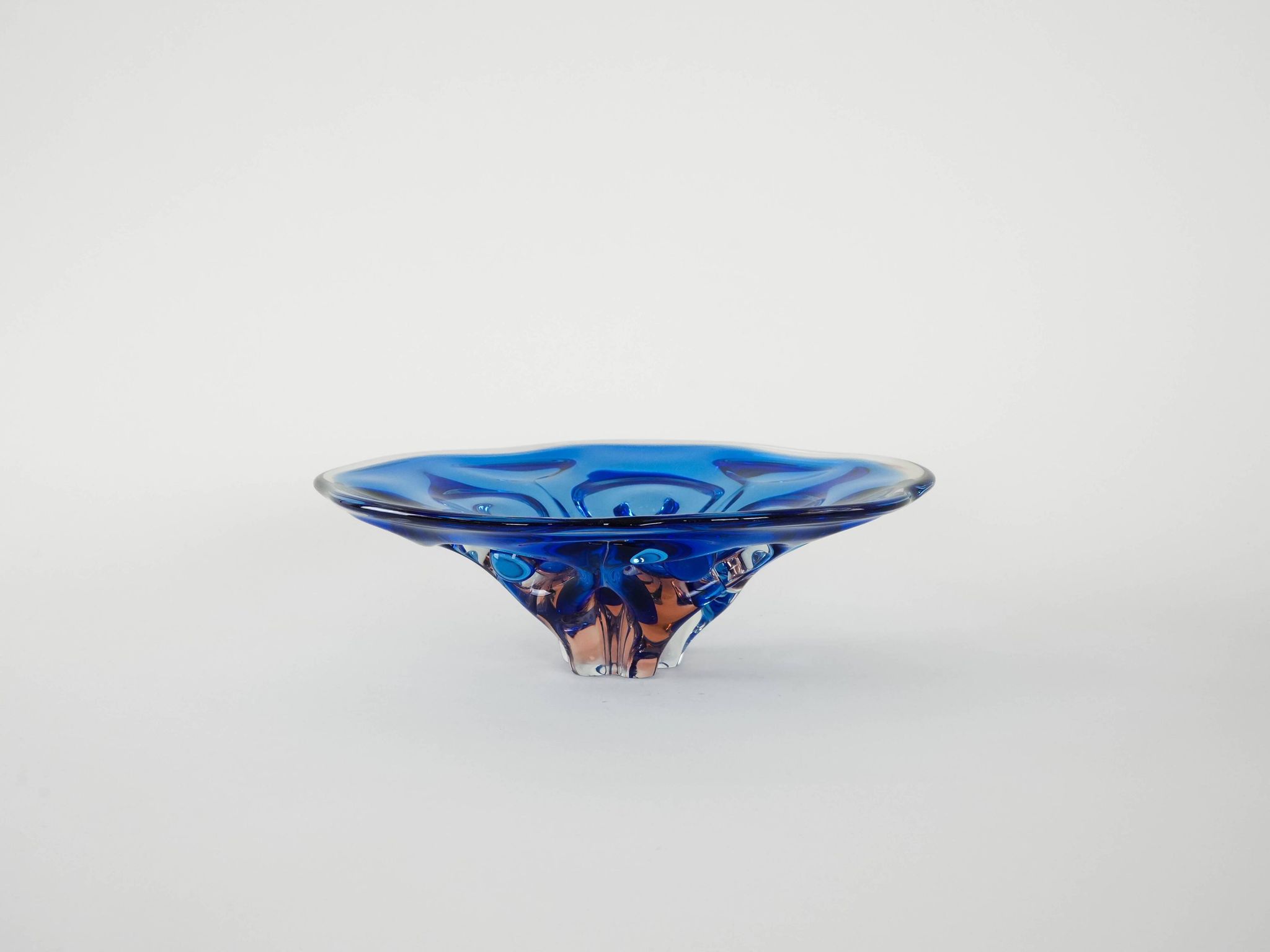 Cobalt bowl, Danish design, 1970s, made in Denmark