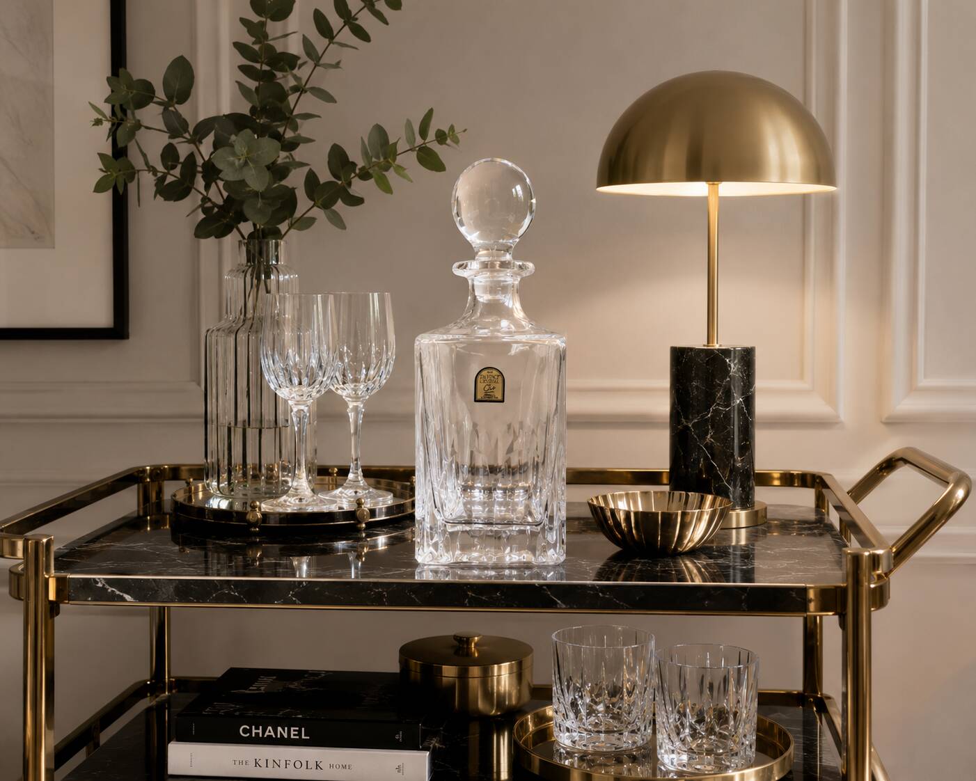 Crystal whisky carafe Da Vinci