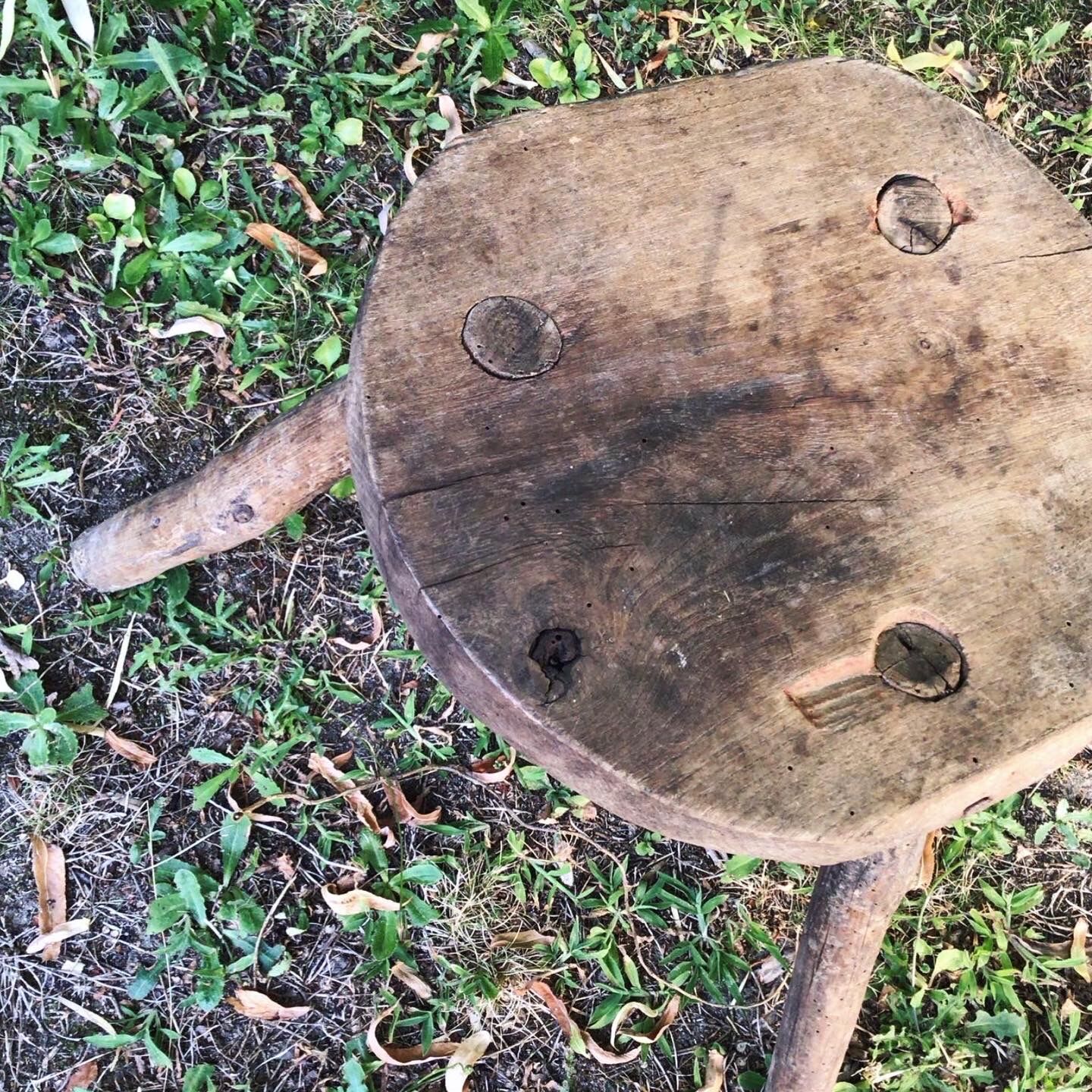 Brutalist tripod stool