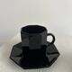 Vintage ESSO coffee set – 1970s – black ceramic