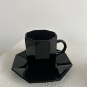 Vintage ESSO coffee set – 1970s – black ceramic