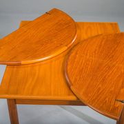 Table pliante danoise en teck moderne du milieu du siècle, années 1960